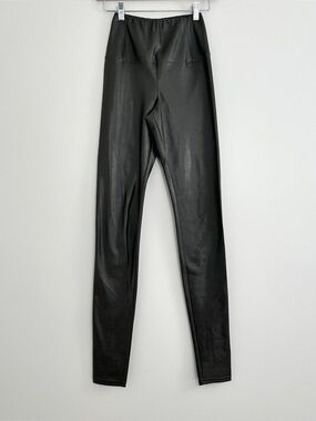 Wilfred Daria Pant Faux Leather Green Gray Womens Size XS
